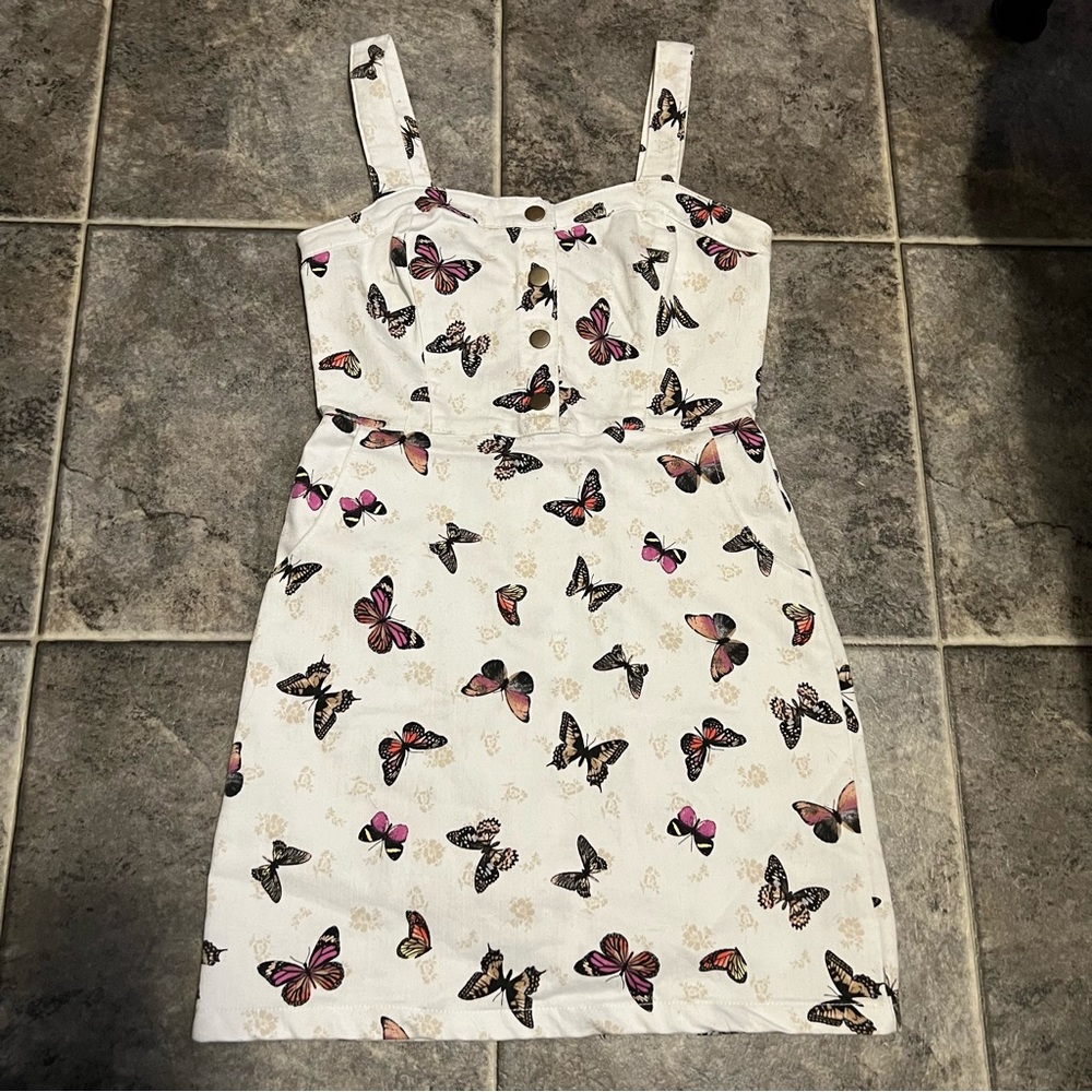 White Butterfly Dress